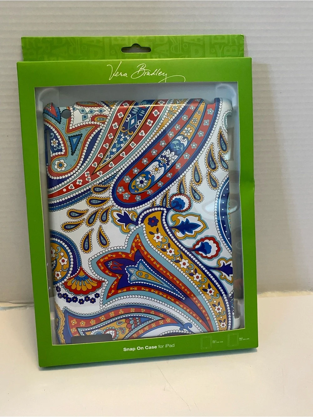 Vera Bradley IPad Snap On Case MARINA PAISLEY Ipad 2 & 3 MSRP $48 NEW in Box